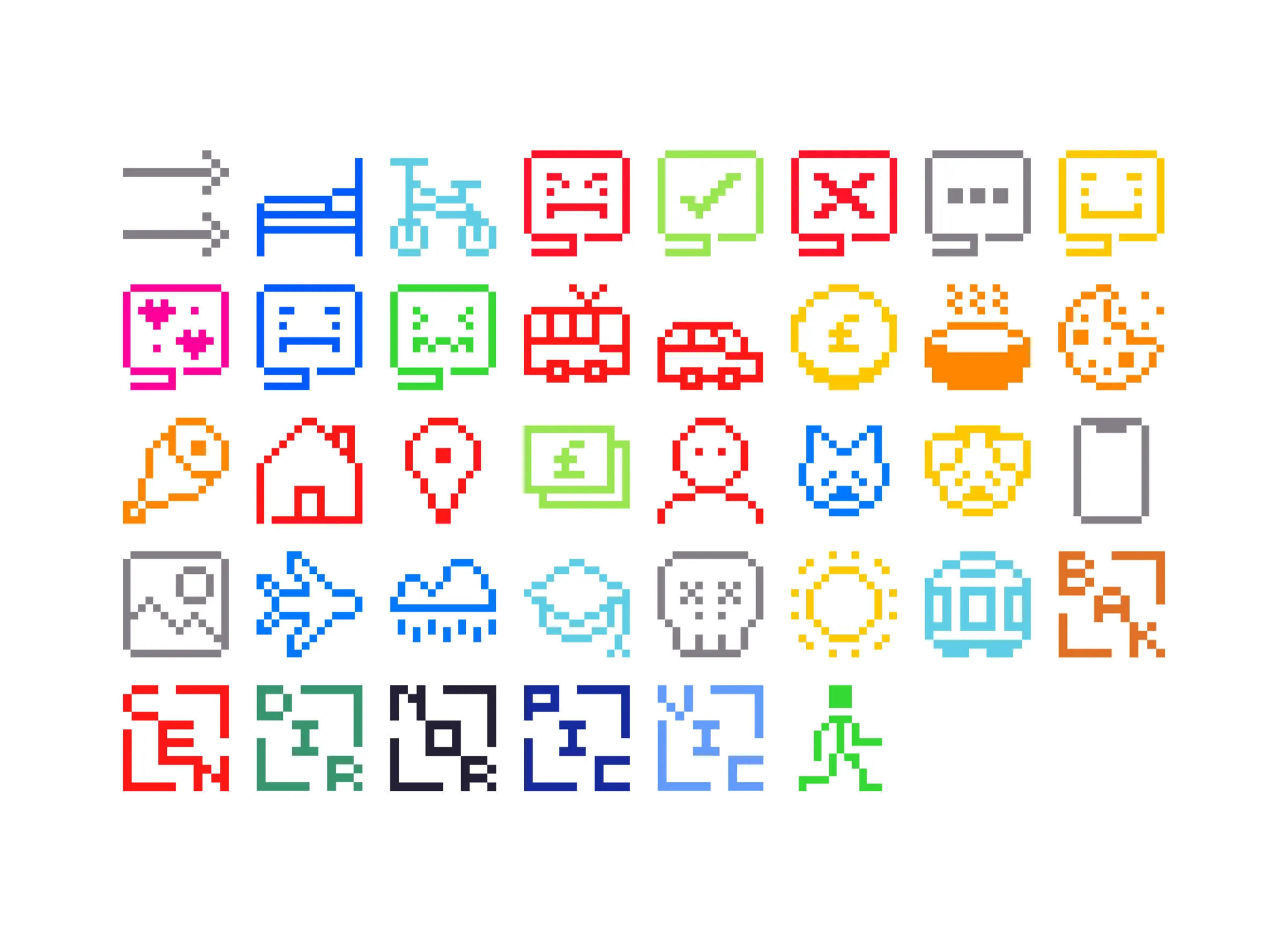 The full Pictospeak emoji set