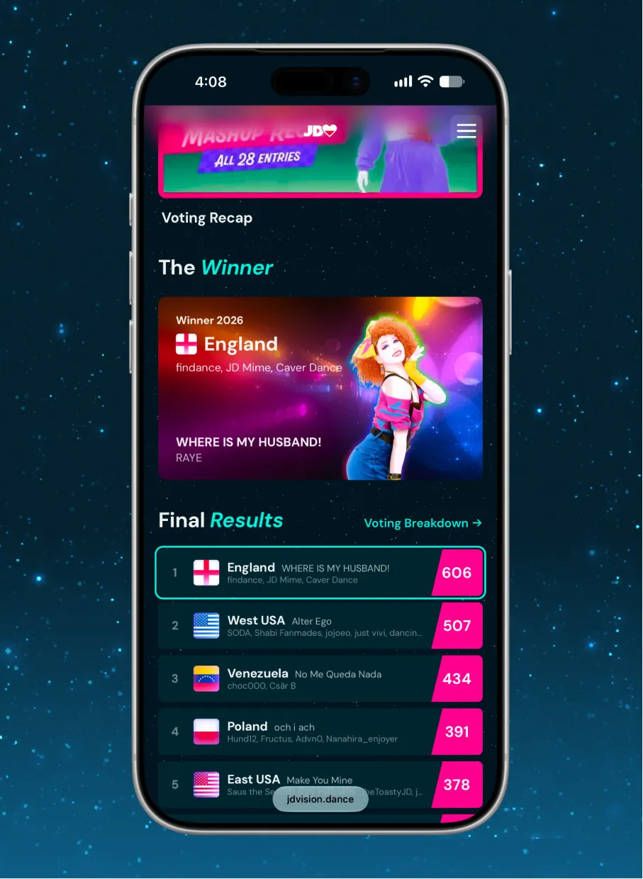 An edition page on jdvision.dance