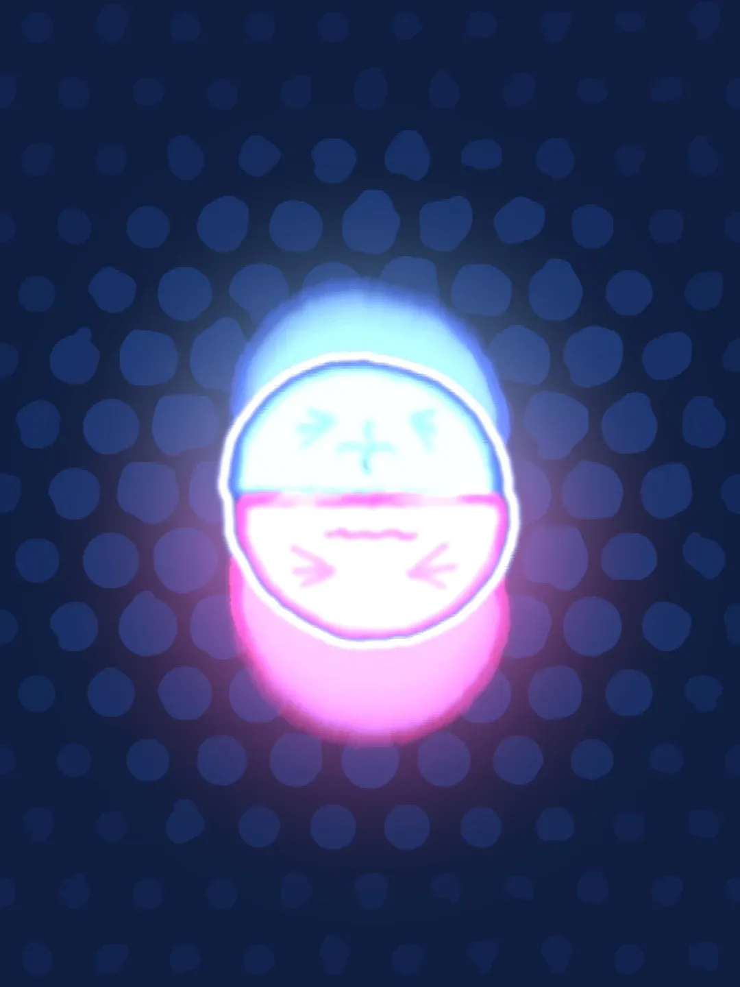 Sound: waves radiating through the background dots.